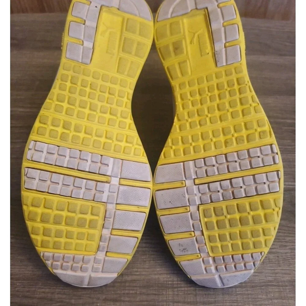 Puma Eco OrthoLite Shoes Sneakers Womens Size 7 Gray‎ Yellow